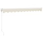 vidaXL Toldo retráctil aluminio y tela color crema 3x2,5 m vidaXL Toldo retráctil aluminio y tela color crema 3x2,5 m