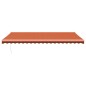 vidaXL Toldo retráctil aluminio y tela naranja y marrón 5x3 m vidaXL Toldo retráctil aluminio y tela naranja y marrón 5x3 m
