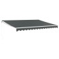 vidaXL Toldo retráctil aluminio y tela gris antracita 4,5x3 m vidaXL Toldo retráctil aluminio y tela gris antracita 4,5x3 m