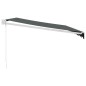 vidaXL Toldo retráctil aluminio y tela gris antracita 4,5x3 m vidaXL Toldo retráctil aluminio y tela gris antracita 4,5x3 m