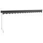 vidaXL Toldo retráctil aluminio y tela gris antracita 4,5x3 m vidaXL Toldo retráctil aluminio y tela gris antracita 4,5x3 m