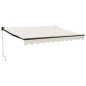 vidaXL Toldo retráctil aluminio y tela color crema 3x2,5 m vidaXL Toldo retráctil aluminio y tela color crema 3x2,5 m