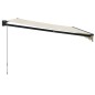 vidaXL Toldo retráctil aluminio y tela color crema 4x3 m vidaXL Toldo retráctil aluminio y tela color crema 4x3 m