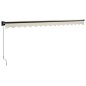 vidaXL Toldo retráctil aluminio y tela color crema 4x3 m vidaXL Toldo retráctil aluminio y tela color crema 4x3 m
