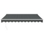 vidaXL Toldo retráctil automático gris antracita 3,5x2,5 m vidaXL Toldo retráctil automático gris antracita 3,5x2,5 m