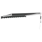 vidaXL Toldo retráctil automático gris antracita 3,5x2,5 m vidaXL Toldo retráctil automático gris antracita 3,5x2,5 m