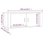 vidaXL Set de muebles de TV 2 pzas madera contrachapada roble ahumado