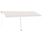 vidaXL Toldo de pie retráctil manual color crema 500x300 cm vidaXL Toldo de pie retráctil manual color crema 500x300 cm