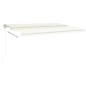 vidaXL Toldo manual retráctil con postes color crema 5x3 m vidaXL Toldo manual retráctil con postes color crema 5x3 m