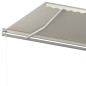 vidaXL Toldo manual retráctil con postes color crema 5x3 m vidaXL Toldo manual retráctil con postes color crema 5x3 m