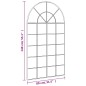 vidaXL Espejo de pared arco de hierro negro 80x140 cm vidaXL Espejo de pared arco de hierro negro 80x140 cm