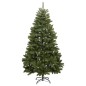 vidaXL Árbol de Navidad artificial con bisagras 300 LED y bolas 210 cm vidaXL Árbol de Navidad artificial con bisagras 300 LED y bolas 210 cm