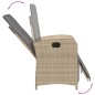 vidaXL Set comedor de jardín 7 pzas con cojines ratán sintético beige vidaXL Set comedor de jardín 7 pzas con cojines ratán sintético beige