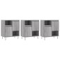 vidaXL Aparadores 3 uds madera contrachapada gris Sonoma vidaXL Aparadores 3 uds madera contrachapada gris Sonoma