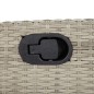 vidaXL Set comedor de jardín 5 pzas cojines ratán sintético gris claro vidaXL Set comedor de jardín 5 pzas cojines ratán sintético gris claro