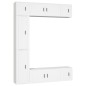 vidaXL Set de muebles para TV 7 piezas madera contrachapada blanco