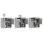 vidaXL Aparadores 3 uds madera contrachapada gris Sonoma vidaXL Aparadores 3 uds madera contrachapada gris Sonoma