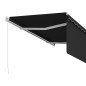 vidaXL Toldo retráctil manual con persiana gris antracita 3x2,5 m vidaXL Toldo retráctil manual con persiana gris antracita 3x2,5 m