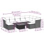 vidaXL Set de sofás de jardín 10 pzas cojines ratán sintético negro vidaXL Set de sofás de jardín 10 pzas cojines ratán sintético negro