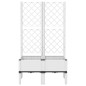 vidaXL Jardinera con enrejado PP blanco 80x40x142 cm vidaXL Jardinera con enrejado PP blanco 80x40x142 cm