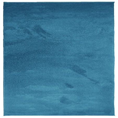 vidaXL Alfombra de pelo corto OVIEDO turquesa 200x200 cm