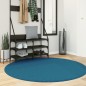 vidaXL Alfombra de pelo corto OVIEDO turquesa Ø 160 cm