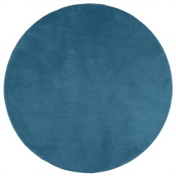 vidaXL Alfombra de pelo corto OVIEDO turquesa Ø 160 cm