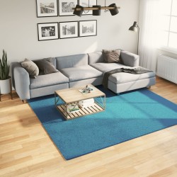 vidaXL Alfombra de pelo corto OVIEDO turquesa 240x240 cm