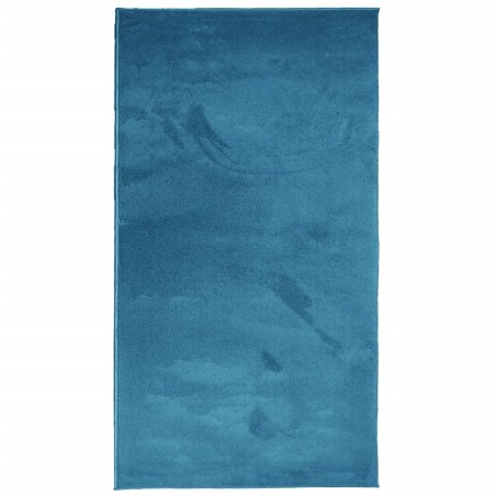 vidaXL Alfombra de pelo corto OVIEDO turquesa 60x110 cm