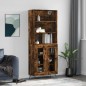 vidaXL Aparador alto madera contrachapada roble ahumado 69,5x34x180 cm vidaXL Aparador alto madera contrachapada roble ahumado 69,5x34x180 cm
