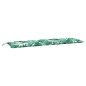 vidaXL Cojines banco jardín 2 uds tela estampado de hojas 180x50x7 cm vidaXL Cojines banco jardín 2 uds tela estampado de hojas 180x50x7 cm