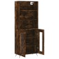 vidaXL Aparador alto madera contrachapada roble ahumado 69,5x34x180 cm vidaXL Aparador alto madera contrachapada roble ahumado 69,5x34x180 cm