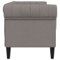 vidaXL Sofá Chesterfield de 2 plazas tela gris taupe vidaXL Sofá Chesterfield de 2 plazas tela gris taupe
