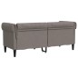 vidaXL Sofá Chesterfield de 2 plazas tela gris taupe vidaXL Sofá Chesterfield de 2 plazas tela gris taupe