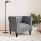 vidaXL Sillón Chesterfield de tela gris claro vidaXL Sillón Chesterfield de tela gris claro