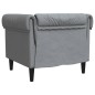vidaXL Sillón Chesterfield de tela gris claro vidaXL Sillón Chesterfield de tela gris claro