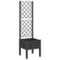 vidaXL Jardinera con enrejado PP negro 40x40x142 cm vidaXL Jardinera con enrejado PP negro 40x40x142 cm