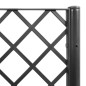 vidaXL Jardinera con enrejado PP negro 40x40x142 cm vidaXL Jardinera con enrejado PP negro 40x40x142 cm