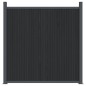 vidaXL Panel de valla WPC gris 353x186 cm vidaXL Panel de valla WPC gris 353x186 cm
