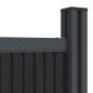 vidaXL Panel de valla WPC gris 353x186 cm vidaXL Panel de valla WPC gris 353x186 cm