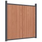 vidaXL Panel de valla WPC marrón 872x186 cm vidaXL Panel de valla WPC marrón 872x186 cm