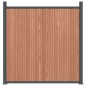 vidaXL Panel de valla WPC marrón 872x186 cm vidaXL Panel de valla WPC marrón 872x186 cm