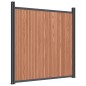 vidaXL Panel de valla WPC marrón 872x186 cm vidaXL Panel de valla WPC marrón 872x186 cm