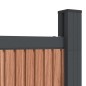 vidaXL Panel de valla WPC marrón 872x186 cm vidaXL Panel de valla WPC marrón 872x186 cm