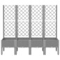vidaXL Jardinera con enrejado PP gris claro 160x40x142 cm vidaXL Jardinera con enrejado PP gris claro 160x40x142 cm