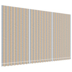 vidaXL Tela de repuesto de toldo rayas de colores 6x3,5 m