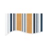 vidaXL Tela de repuesto de toldo rayas de colores 4x3,5 m