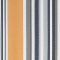 vidaXL Tela de repuesto de toldo rayas de colores 4x3,5 m