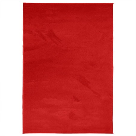 vidaXL Alfombra de pelo corto OVIEDO rojo 160x230 cm