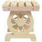 vidaXL Juego de muebles de jardín 3 piezas madera maciza de abeto vidaXL Juego de muebles de jardín 3 piezas madera maciza de abeto